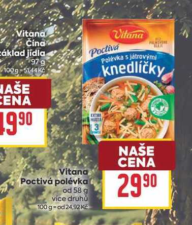 Vitana Poctivá polévka od 58 g