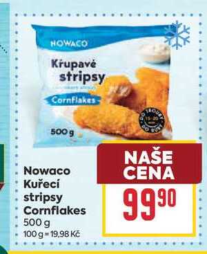 Nowaco Kuřecí stripsy Cornflakes 500 g