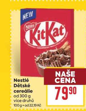 Nestlé Dětské cereálie od 300 g
