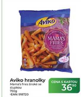 Aviko hranolky Mama's fries široké se slupkou 750g 
