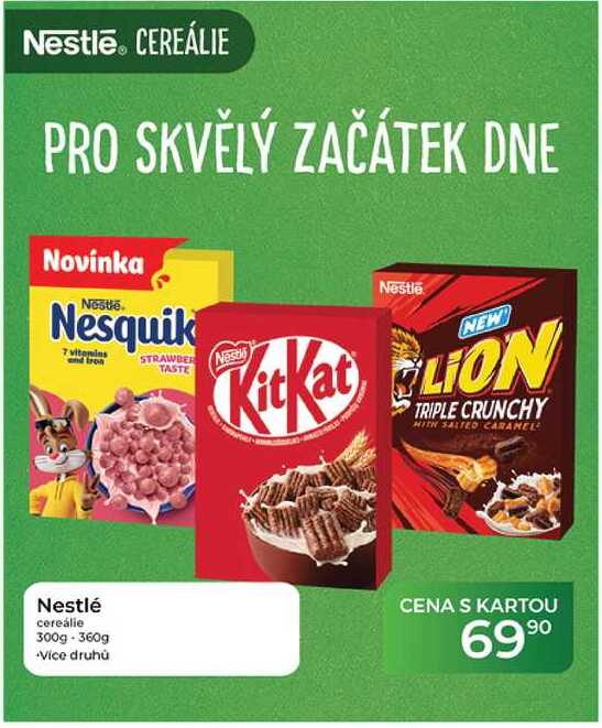 Nestlé cereálie 300g-360g