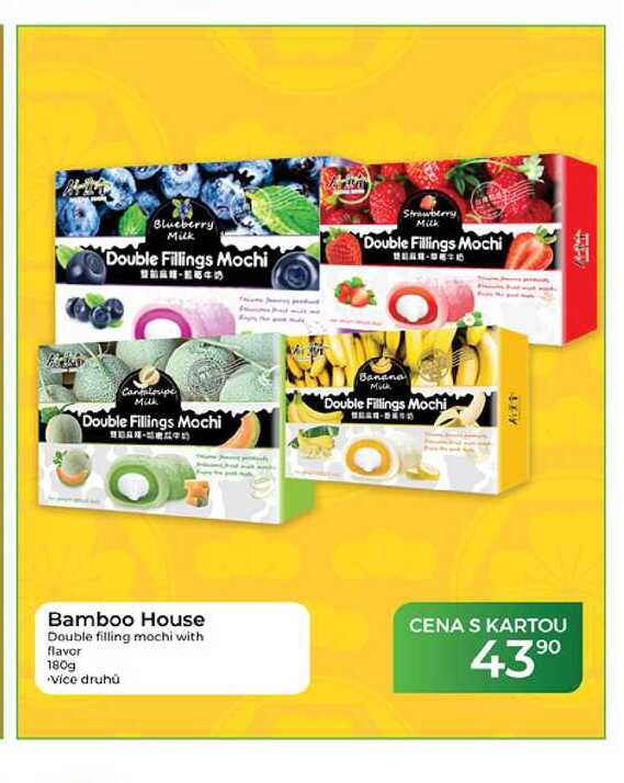 Bamboo House Double filling mochi with flavor 180g