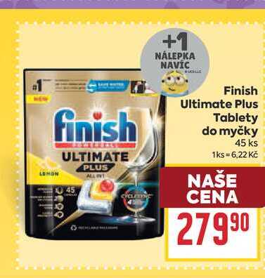 Finish Ultimate Plus Tablety do myčky 45 ks