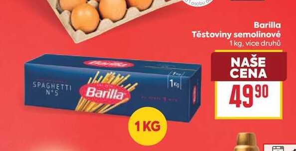 Barilla Těstoviny semolinové 1 kg