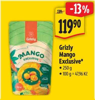 Grizly Mango Exclusive, 250 g