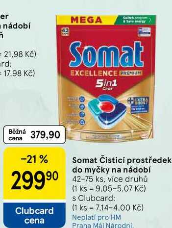 Somat Čisticí prostředek do myčky na nádobí, 42-75 ks, více druhů  