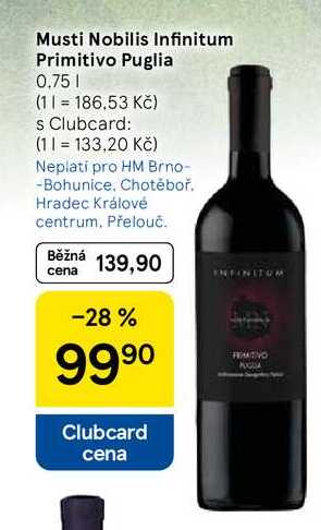 Musti Nobilis Infinitum Primitivo Puglia, 0.75 l