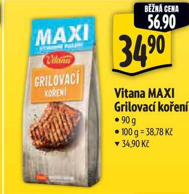 Vitana MAXI Grilovací koření, 90 g