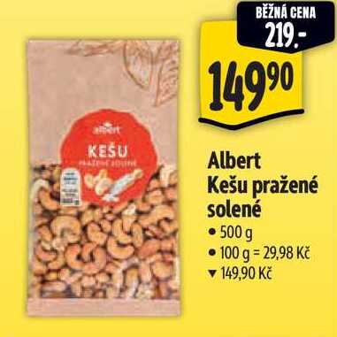 Albert Kešu pražené solené, 500 g