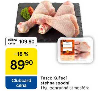 Tesco Kuřecí stehna spodní, 1 kg