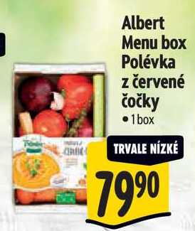 Albert Menu box Polévka z červené čočky