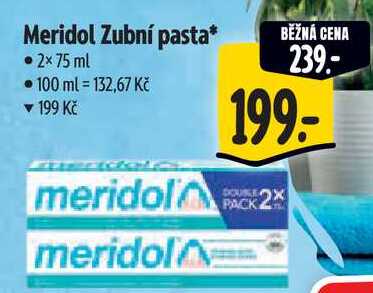 Meridol Zubní pasta, 2x 75 ml