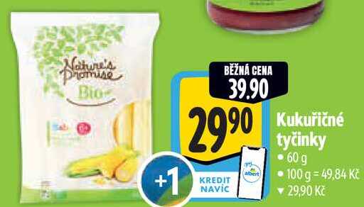 Kukuřičné tyčinky, 60 g
